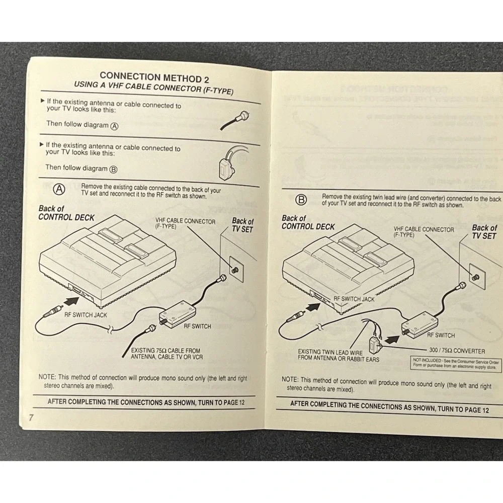Super Nintendo Console Instruction Manual Only HW(B)-SNS-USA-2 SNES